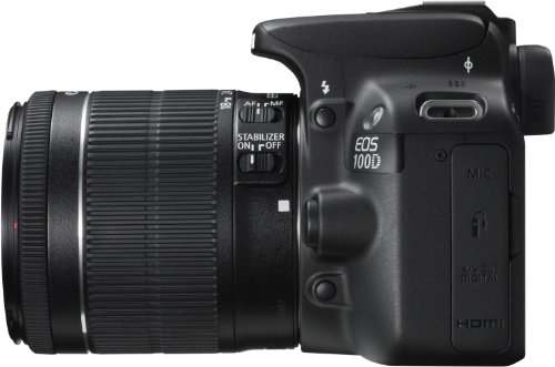 Canon EOS 100D SLR-Digitalkamera (18 Megapixel, 7,6 cm (3 Zoll) Touchscreen, Full HD, Live-View) Kit inkl. EF-S 18-55mm 1:3,5-5,6 IS STM - 5