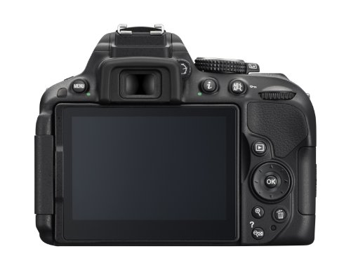 Nikon D5300 SLR-Digitalkamera (24,2 Megapixel, 8,1 cm (3,2 Zoll) LCD-Display, Full HD, HDMI, WiFi, GPS, AF-System mit 39 Messfeldern) nur Gehäuse schwarz - 1