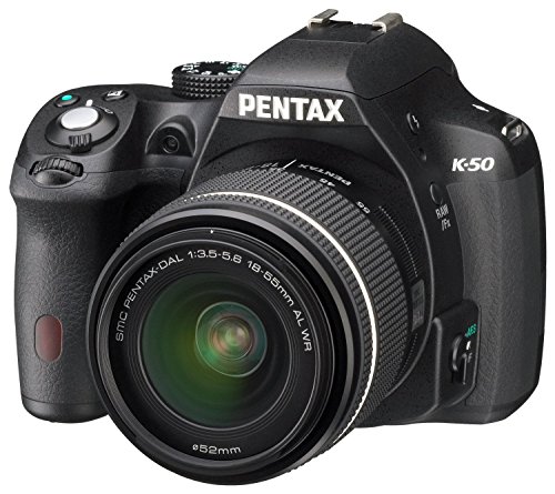 Pentax K 50 SLR-Digitalkamera (16 Megapixel, APS-C CMOS Sensor, 1080p, Full HD, 7,6 cm (3 Zoll) Display, Bildstabilisator) schwarz inkl. Objektiven DA L 18-55 mm WR & DA L 50-200 mm WR - 5