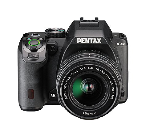 Pentax K-S2 Spiegelreflexkamera (20 Megapixel, 7,6 cm (3 Zoll) LCD-Display, Full-HD-Video, Wi-Fi, GPS, NFC, HDMI, USB 2.0) Double-Zoom-Kit inkl. 18-50mm und 50-200mm WR-Objektiv schwarz - 1