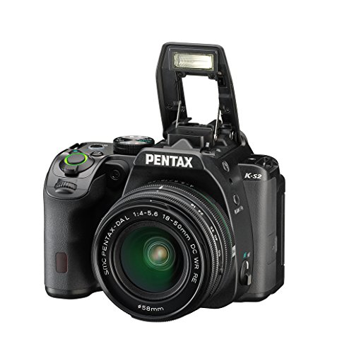 Pentax K-S2 Spiegelreflexkamera (20 Megapixel, 7,6 cm (3 Zoll) LCD-Display, Full-HD-Video, Wi-Fi, GPS, NFC, HDMI, USB 2.0) Double-Zoom-Kit inkl. 18-50mm und 50-200mm WR-Objektiv schwarz - 5